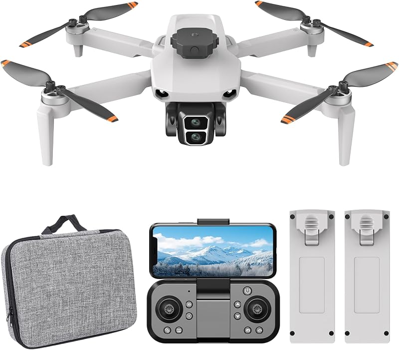 Drone barato com motor brushless e duas baterias, opção recreativa até R$500